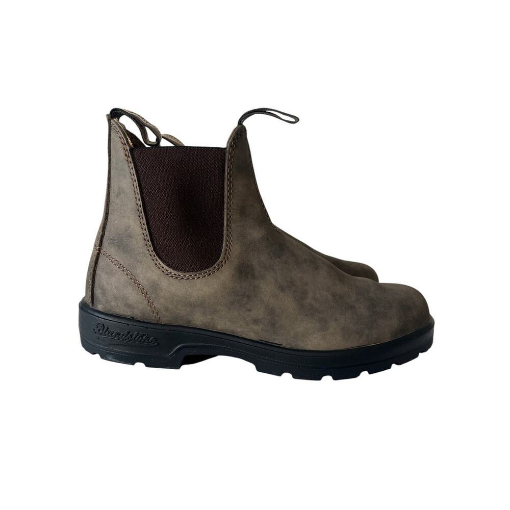 Blundstone 585 Rustic Brown Leather Chelsea Boots Size AU 5 / US W 8 / US M 6